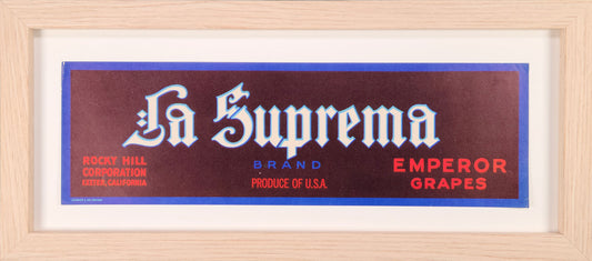 La Suprema Brand Produce Label